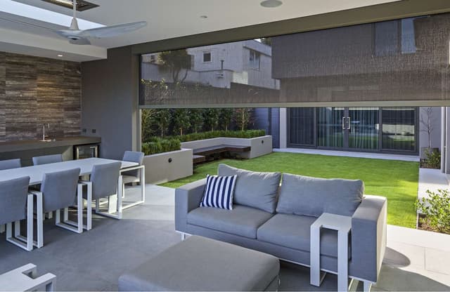 Vertical blinds installed in a Nerang home — Coastline Blinds